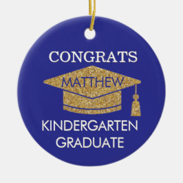 Ornamento De Cerâmica Keepsake! Congrats Kindergarten Grad
