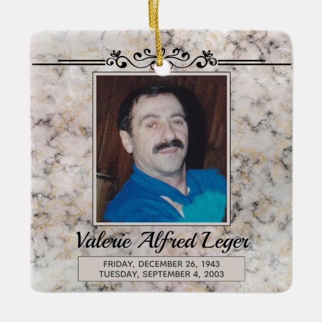 Ornamento De Cerâmica Keepsakes Personalizadas (Frente)