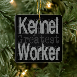 Ornamento De Cerâmica Kennel Worker Extraordinaire