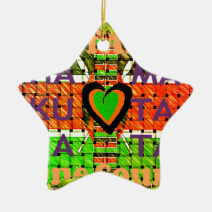 Ornamento De Cerâmica Kenya Hakuna Matata