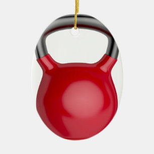 Ornamento De Cerâmica Kettlebell