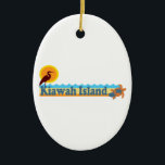 Ornamento De Cerâmica Kiawah Island.<br><div class="desc">Kiawah Island.</div>