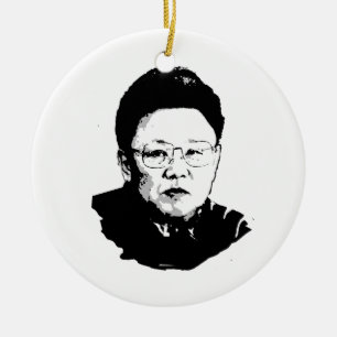 Ornamento De Cerâmica Kim Jong Il