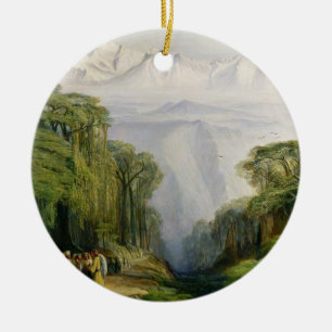 Ornamento De Cerâmica Kinchinjunga de Darjeeling, 1879 (óleo em canvas)