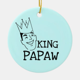Ornamento De Cerâmica King Papaw T-shirts e presentes