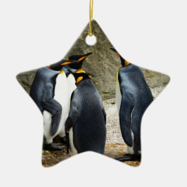 Ornamento De Cerâmica King Penguin