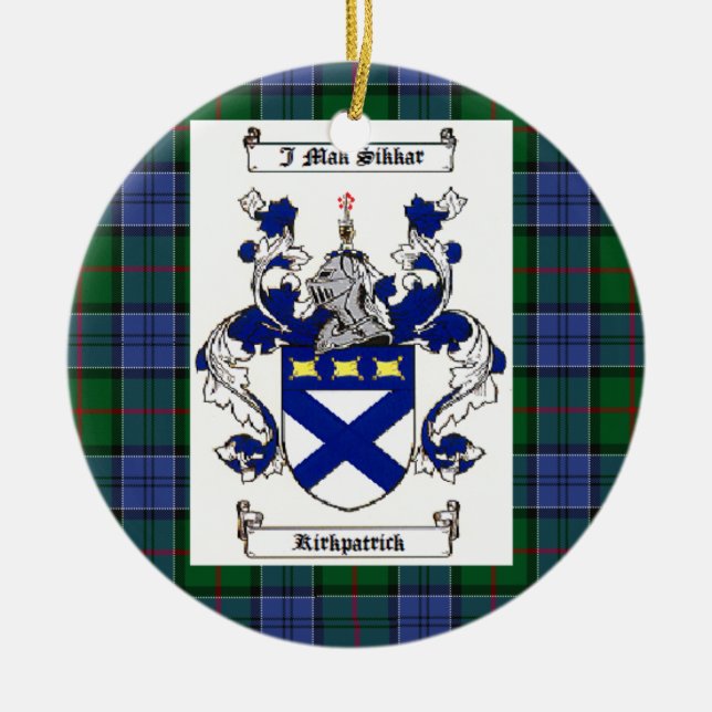 Ornamento De Cerâmica Kirkpatrick (Frente)