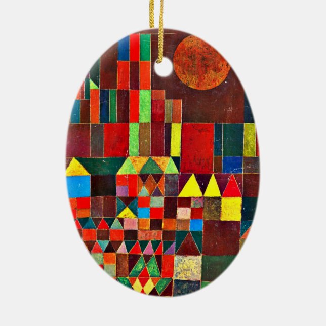 Ornamento De Cerâmica Klee - Castle e Sun, 1928 (Verso)