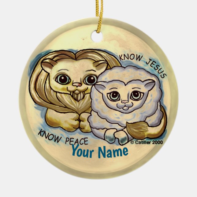 Ornamento De Cerâmica Know Jesus  (Frente)