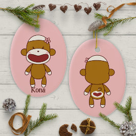 Ornamento De Cerâmica Kona, a Árvore de Natal do Macaco
