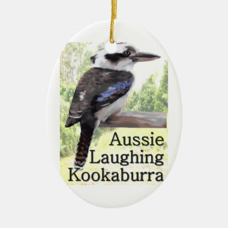 Ornamento De Cerâmica Kookaburra de riso australiano