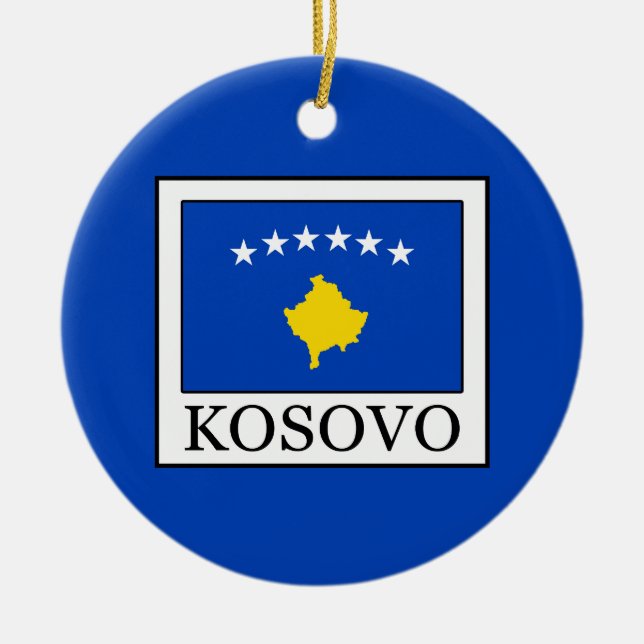 Ornamento De Cerâmica Kosovo (Frente)