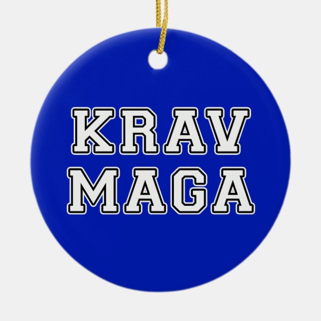 Ornamento De Cerâmica Krav Maga (Frente)