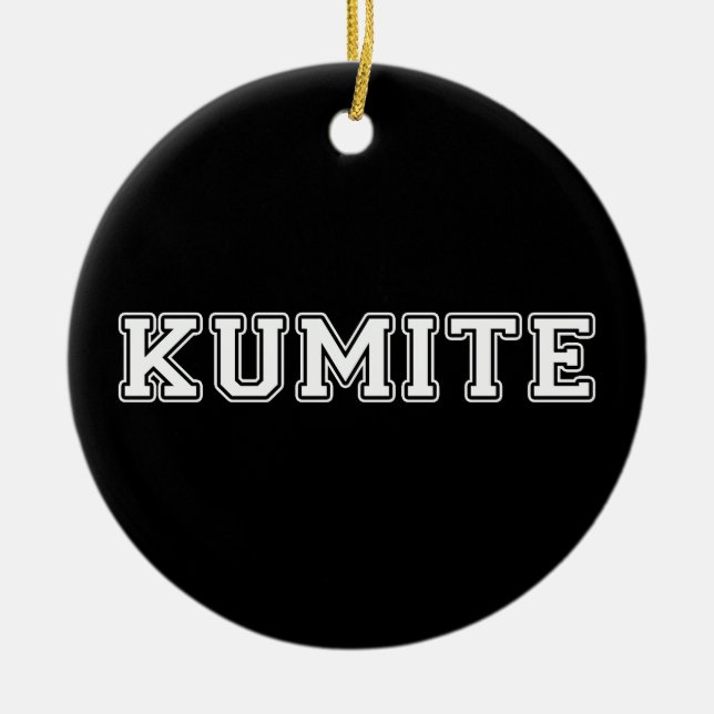 Ornamento De Cerâmica Kumite (Frente)