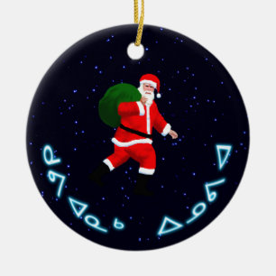 Ornamento De Cerâmica Kuvianak Innovia - Papai Noel