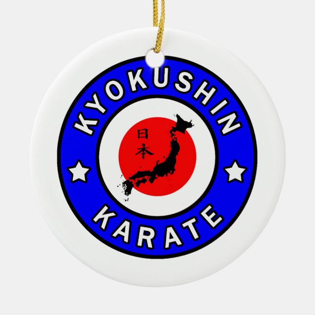 Ornamento De Cerâmica Kyokushin Karate (Frente)