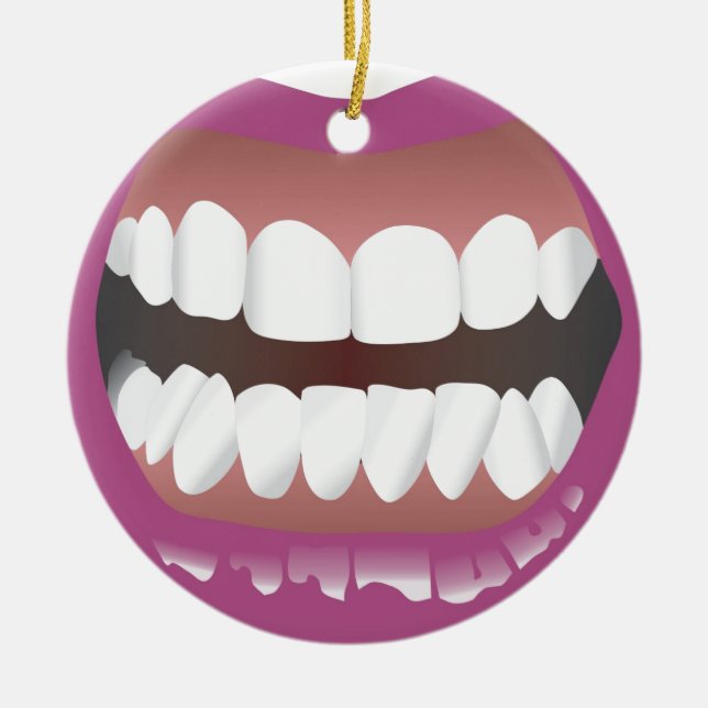 Ornamento De Cerâmica La Bouche (Frente)