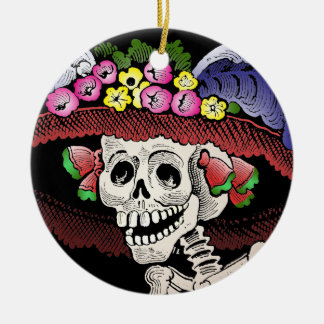 Ornamento De Cerâmica La Calavera Catrina [ornamento]
