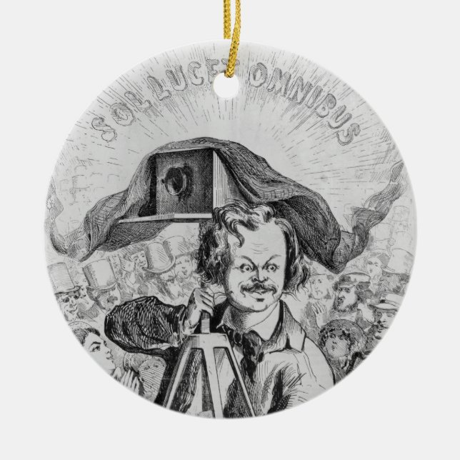 Ornamento De Cerâmica "La Photographie, Nadar (1820-1910) le grande (Frente)