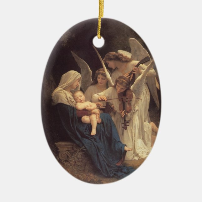 Ornamento De Cerâmica La Vierge Aux Anges (Frente)