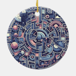 Ornamento De Cerâmica labirinto