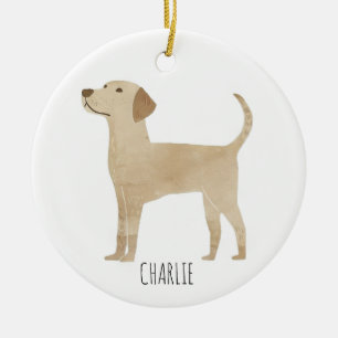 Ornamento De Cerâmica Labrador Dog