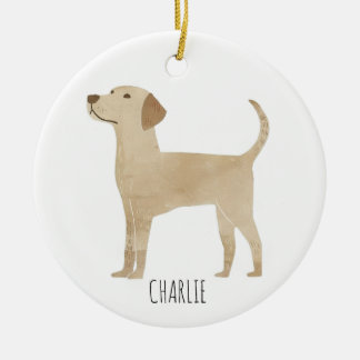 Ornamento De Cerâmica Labrador Dog