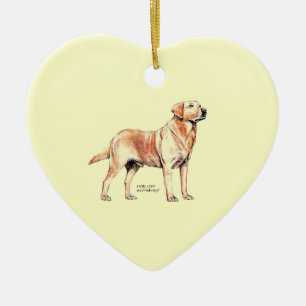 Ornamento De Cerâmica Labrador Retriever