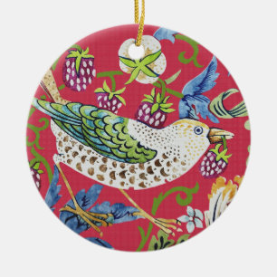 Ornamento De Cerâmica Ladrão de Morango William Morris