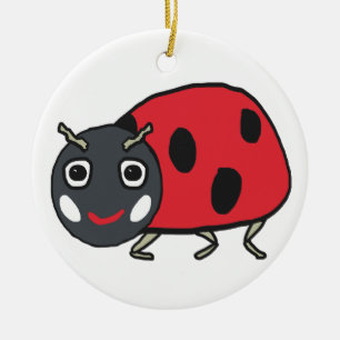 Ornamento De Cerâmica Ladybird Ladybug