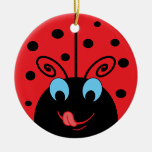 Ornamento De Cerâmica Ladybug