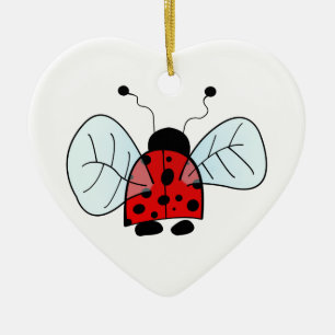 Ornamento De Cerâmica Ladybug