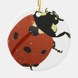 Ornamento De Cerâmica LadyBug Office Home Personalizar Destino