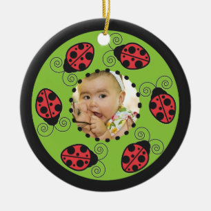 Ornamento De Cerâmica Ladybug Ornament
