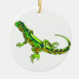 Ornamento De Cerâmica Lagarto