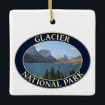 Ornamento De Cerâmica Lago santo Mary no Parque Nacional Glacier<br><div class="desc">Santo do Lago Mary no Parque Nacional Glacier,  em Montana</div>