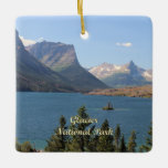 Ornamento De Cerâmica Lago santo Mary no Parque Nacional Glacier<br><div class="desc">Santo do Lago Mary no Parque Nacional Glacier,  em Montana</div>