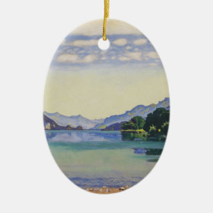 Ornamento De Cerâmica Lago Thun ferdinand Hodler- de Lessig