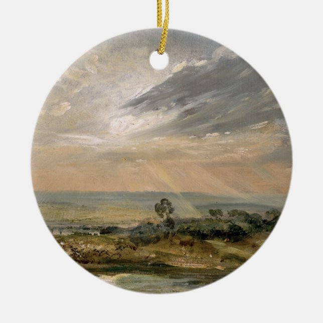 Ornamento De Cerâmica Lagoa do monte do ramo de John Constable |, (Frente)