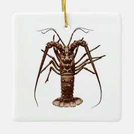 Ornamento De Cerâmica Lagosta espinhoso das caraíbas