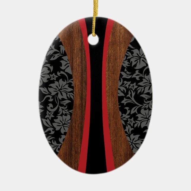 Ornamento De Cerâmica Laniakea Hawaiian Surfboard Ornament (Frente)