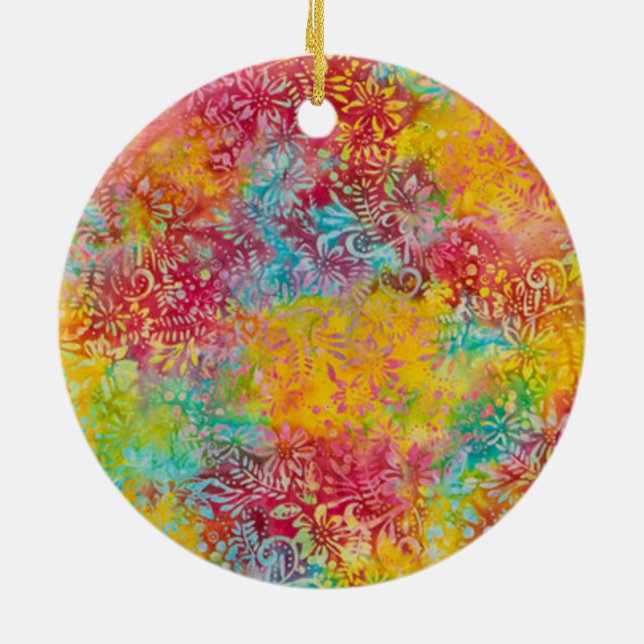 Ornamento De Cerâmica Laranja (Traseira)