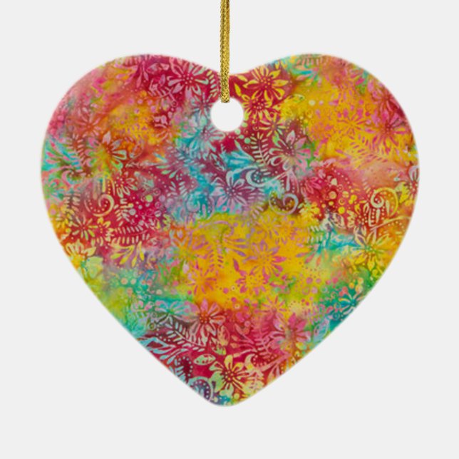 Ornamento De Cerâmica Laranja (Verso)