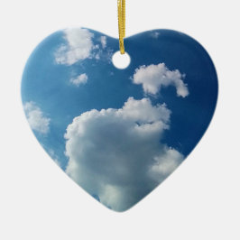 Ornamento De Cerâmica Large cloud