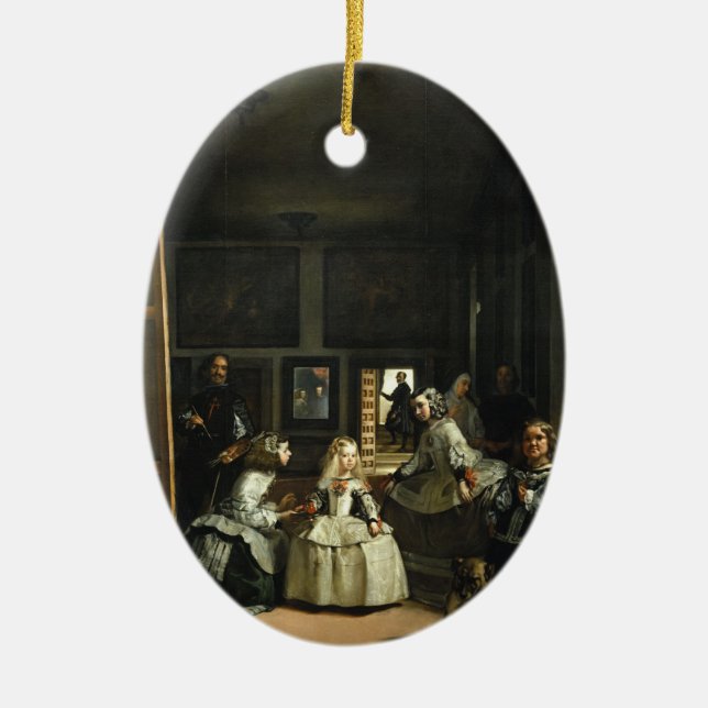 Ornamento De Cerâmica Las Meninas Diego Velázquez Fine Art (Frente)