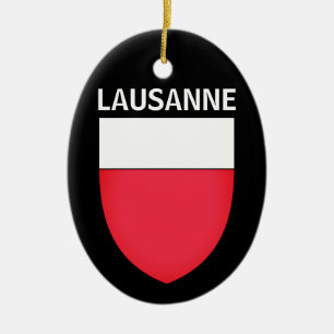 Ornamento De Cerâmica Lausanne casaco de braços, SUIÇA