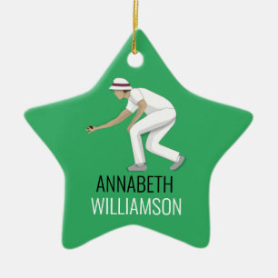 Ornamento De Cerâmica Lawn Bowls