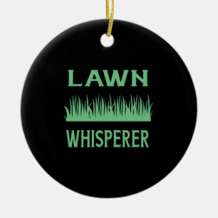 Ornamento De Cerâmica Lawn Whisperer