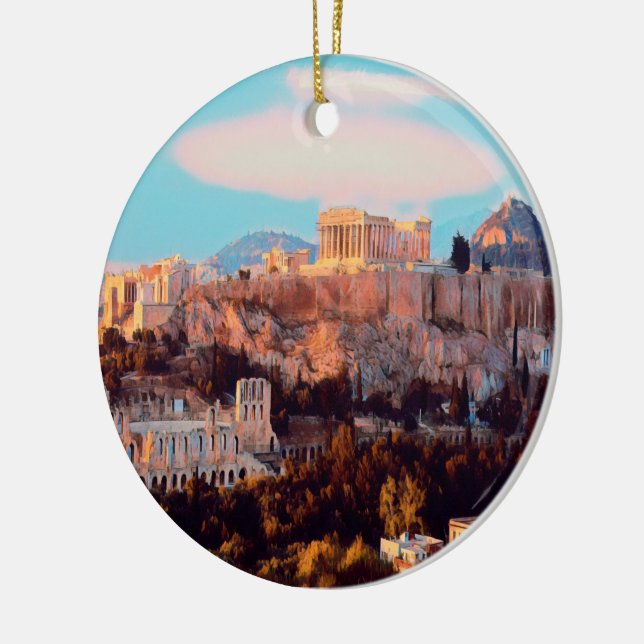 Ornamento De Cerâmica ldp Athens - Acrópole - panorama - (Esquerda)