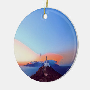 Ornamento De Cerâmica ldp MYKONOS - Armênio - farol -